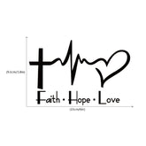 Faith hope love plus Wall Sticker